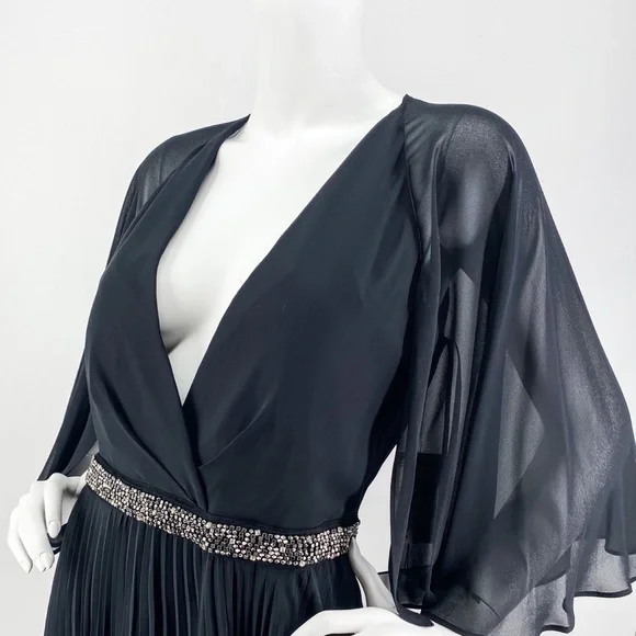 NWT Laundry by Shelli Segal Cape Chiffon Gown - Picture 12 of 15